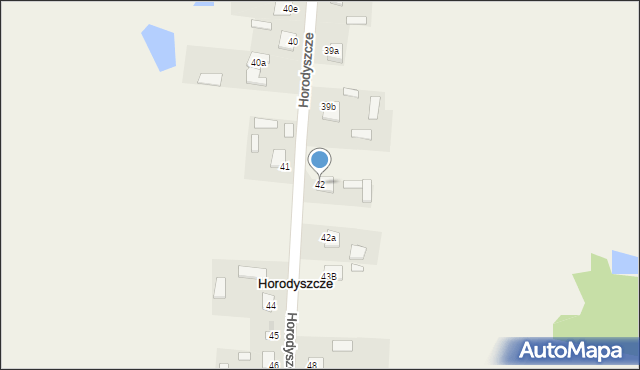 Horodyszcze, Horodyszcze, 42, mapa Horodyszcze