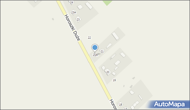 Horoszki Duże, Horoszki Duże, 21A, mapa Horoszki Duże