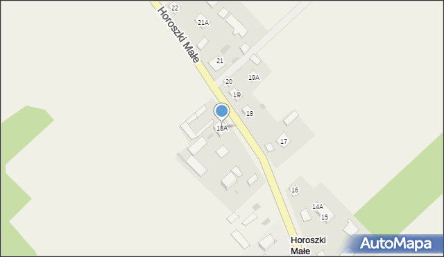 Horoszki Małe, Horoszki Małe, 18A, mapa Horoszki Małe