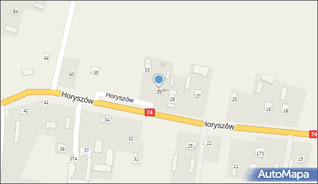 Horyszów, Horyszów, 29, mapa Horyszów