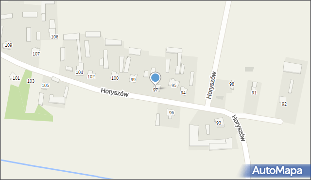 Horyszów, Horyszów, 97, mapa Horyszów