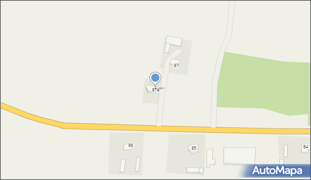 Hostynne-Kolonia, Hostynne-Kolonia, 87a, mapa Hostynne-Kolonia