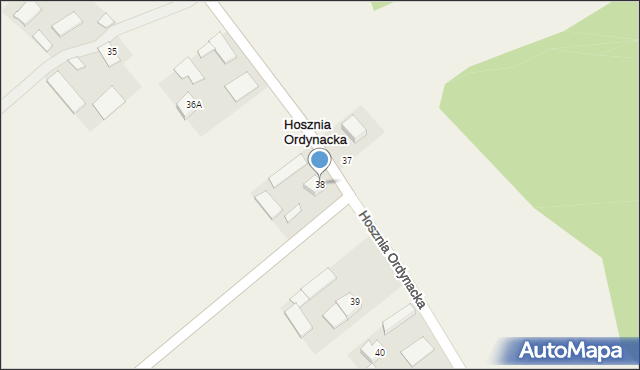 Hosznia Ordynacka, Hosznia Ordynacka, 38, mapa Hosznia Ordynacka