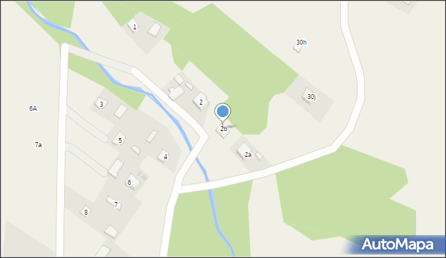Hoszów, Hoszów, 2b, mapa Hoszów