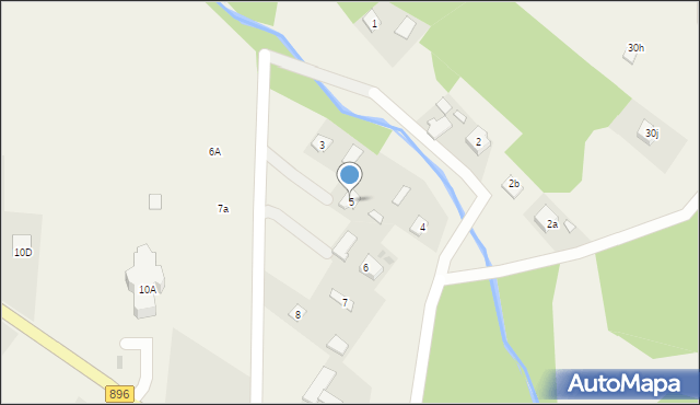 Hoszów, Hoszów, 5, mapa Hoszów