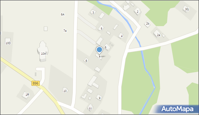 Hoszów, Hoszów, 7, mapa Hoszów