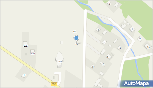 Hoszów, Hoszów, 7a, mapa Hoszów