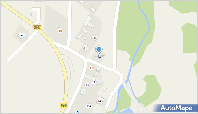 Hoszów, Hoszów, 9a, mapa Hoszów