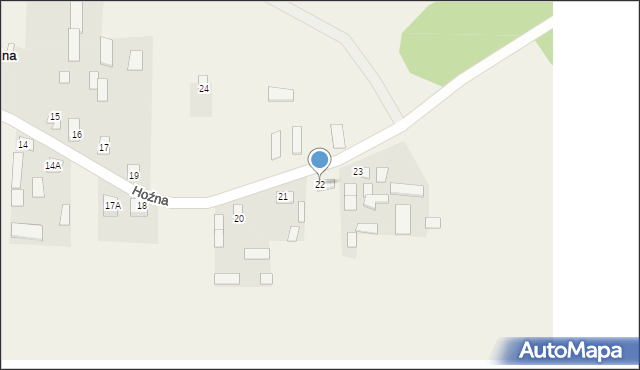 Hoźna, Hoźna, 22, mapa Hoźna