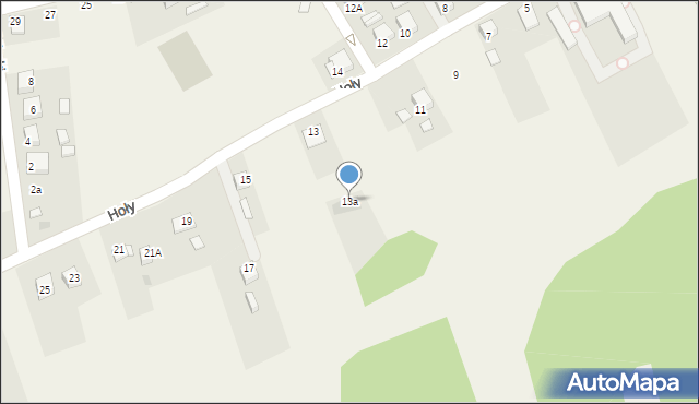 Jankowice, Hoły Feliksa, 13a, mapa Jankowice