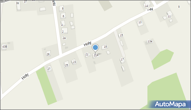 Jankowice, Hoły Feliksa, 21A, mapa Jankowice