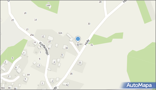 Jankowice, Hoły Feliksa, 32, mapa Jankowice