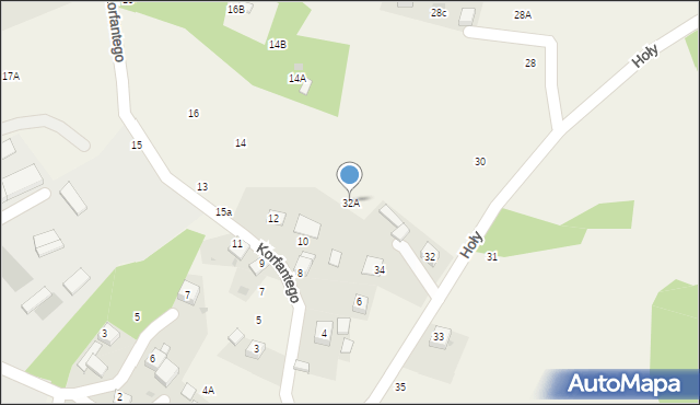 Jankowice, Hoły Feliksa, 32A, mapa Jankowice