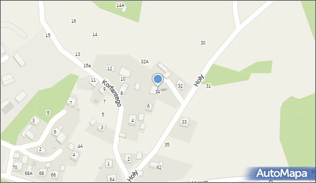 Jankowice, Hoły Feliksa, 34, mapa Jankowice