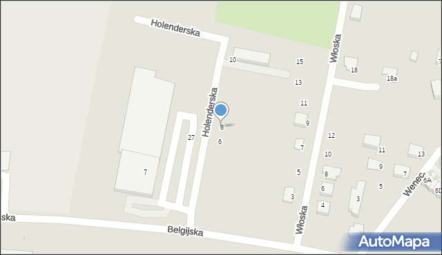 Jelcz-Laskowice, Holenderska, 8, mapa Jelcz-Laskowice