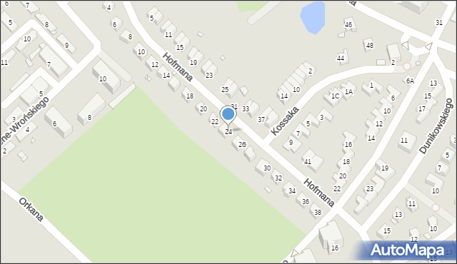 Jelenia Góra, Hofmana Vlastimila, 24, mapa Jelenia Góra