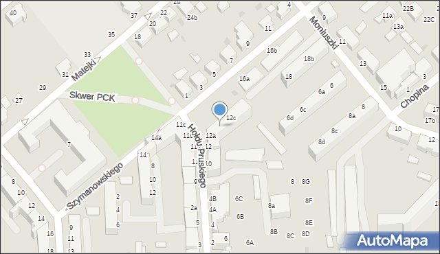 Koszalin, Hołdu Pruskiego, 12b, mapa Koszalina