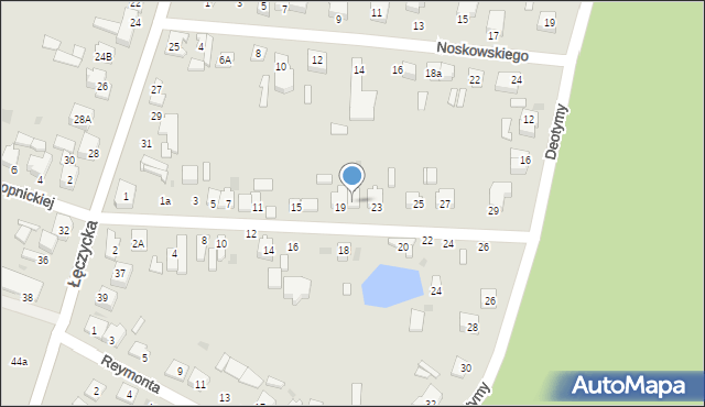 Kutno, Hoffmanowej, 21, mapa Kutno