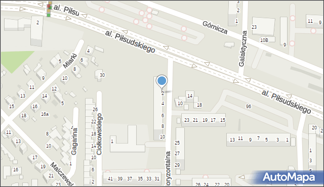 Legnica, Horyzontalna, 2, mapa Legnicy