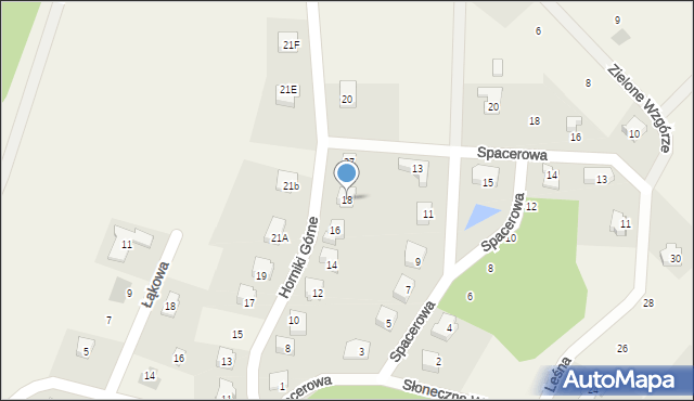 Nowa Karczma, Horniki Górne, 18, mapa Nowa Karczma