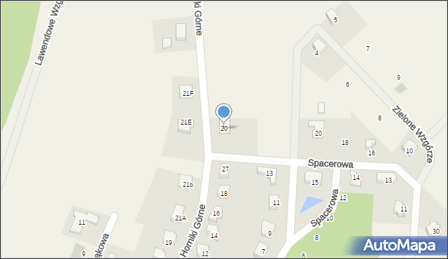 Nowa Karczma, Horniki Górne, 20, mapa Nowa Karczma