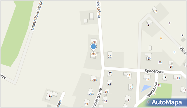 Nowa Karczma, Horniki Górne, 21E, mapa Nowa Karczma