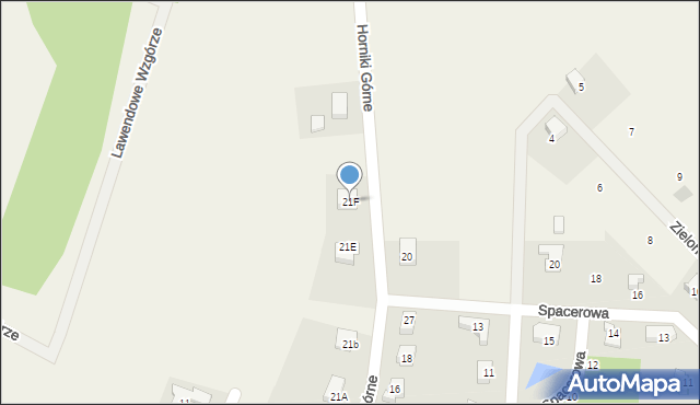 Nowa Karczma, Horniki Górne, 21F, mapa Nowa Karczma