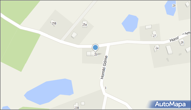 Nowa Karczma, Horniki Górne, 23, mapa Nowa Karczma