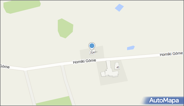 Nowa Karczma, Horniki Górne, 31A, mapa Nowa Karczma