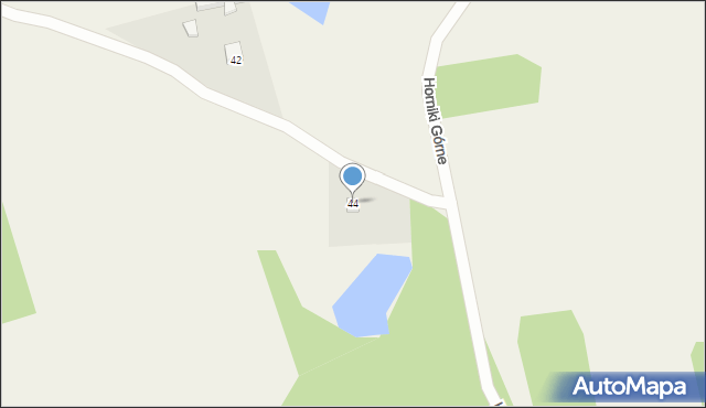 Nowa Karczma, Horniki Górne, 44, mapa Nowa Karczma