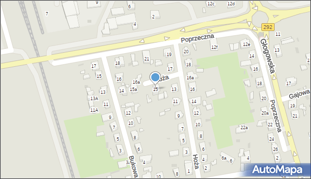 Nowa Sól, Hoża, 15, mapa Nowa Sól