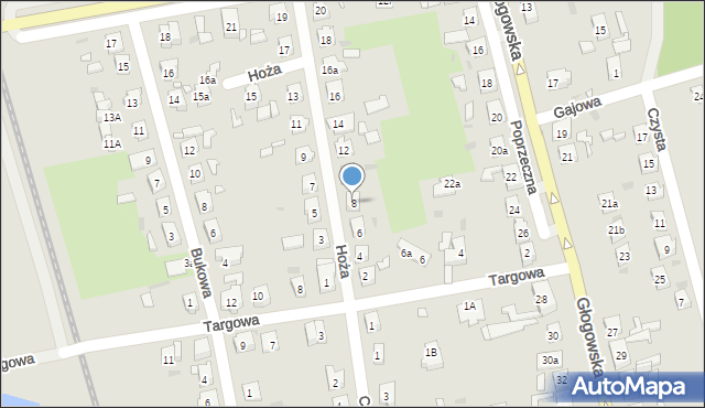 Nowa Sól, Hoża, 8, mapa Nowa Sól