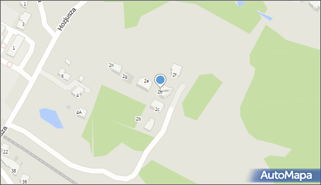 Olsztyn, Hozjusza Stanisława, kard., 2d, mapa Olsztyna