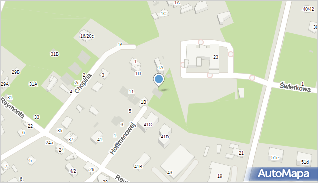 Otwock, Hoffmanowej Klementyny, 6, mapa Otwock