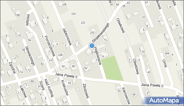 Pietrzykowice, Hodowlana, 2, mapa Pietrzykowice