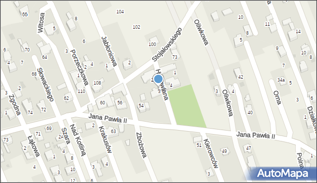 Pietrzykowice, Hodowlana, 3, mapa Pietrzykowice