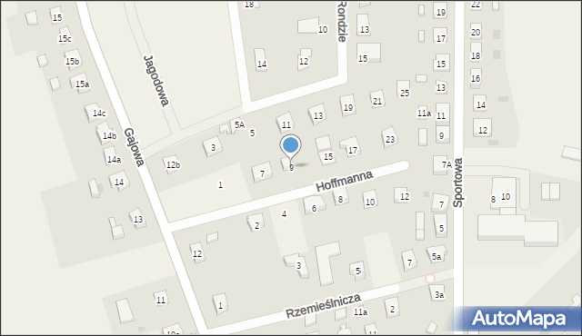Pinczyn, Hoffmanna Stanisława, ks., 9, mapa Pinczyn