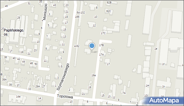 Piotrków Trybunalski, Hortensji, 18, mapa Piotrków Trybunalski