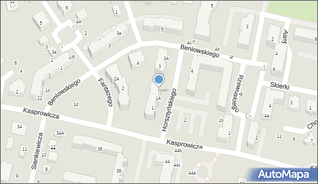 Pruszcz Gdański, Horsztyńskiego, 1B, mapa Pruszcz Gdański