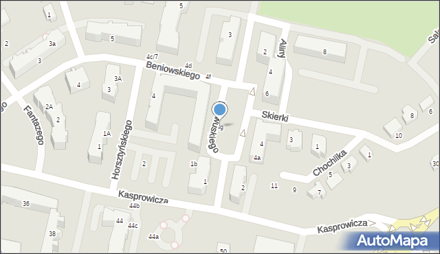 Pruszcz Gdański, Horsztyńskiego, 4g, mapa Pruszcz Gdański