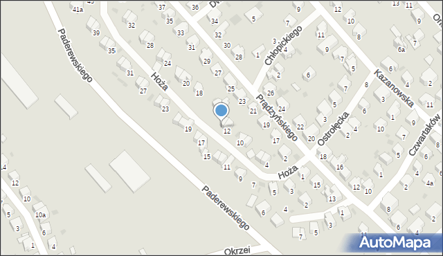 Przemyśl, Hoża, 14, mapa Przemyśla