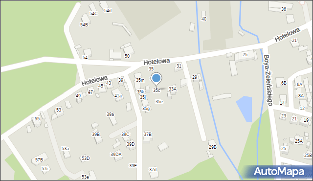 Rybnik, Hotelowa, 35c, mapa Rybnika