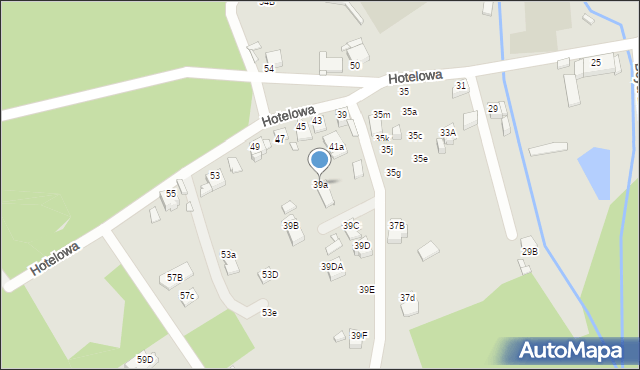 Rybnik, Hotelowa, 39a, mapa Rybnika