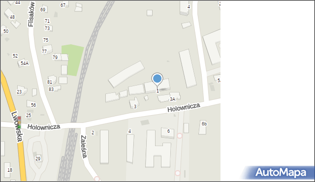 Sandomierz, Holownicza, 1, mapa Sandomierza