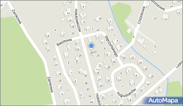 Sobótka, Hołubowiczów Heleny i Włodzimierza, 15, mapa Sobótka