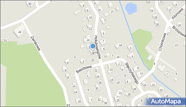 Sobótka, Hołubowiczów Heleny i Włodzimierza, 18, mapa Sobótka