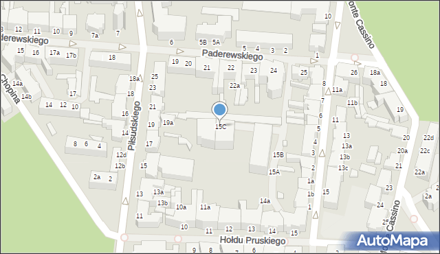 Świnoujście, Hołdu Pruskiego, 15C, mapa Świnoujście