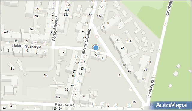 Świnoujście, Hołdu Pruskiego, 2a, mapa Świnoujście