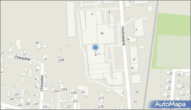 Tarnów, Hodowlana, 4, mapa Tarnów