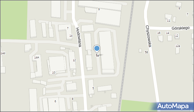 Tarnów, Hodowlana, 5a, mapa Tarnów
